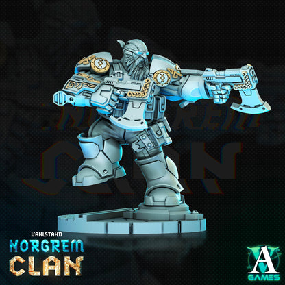 3D Printed Archvillain Games Norgrem Raiders Vahlstahd - Norgrem Clan 28 32mm D&D