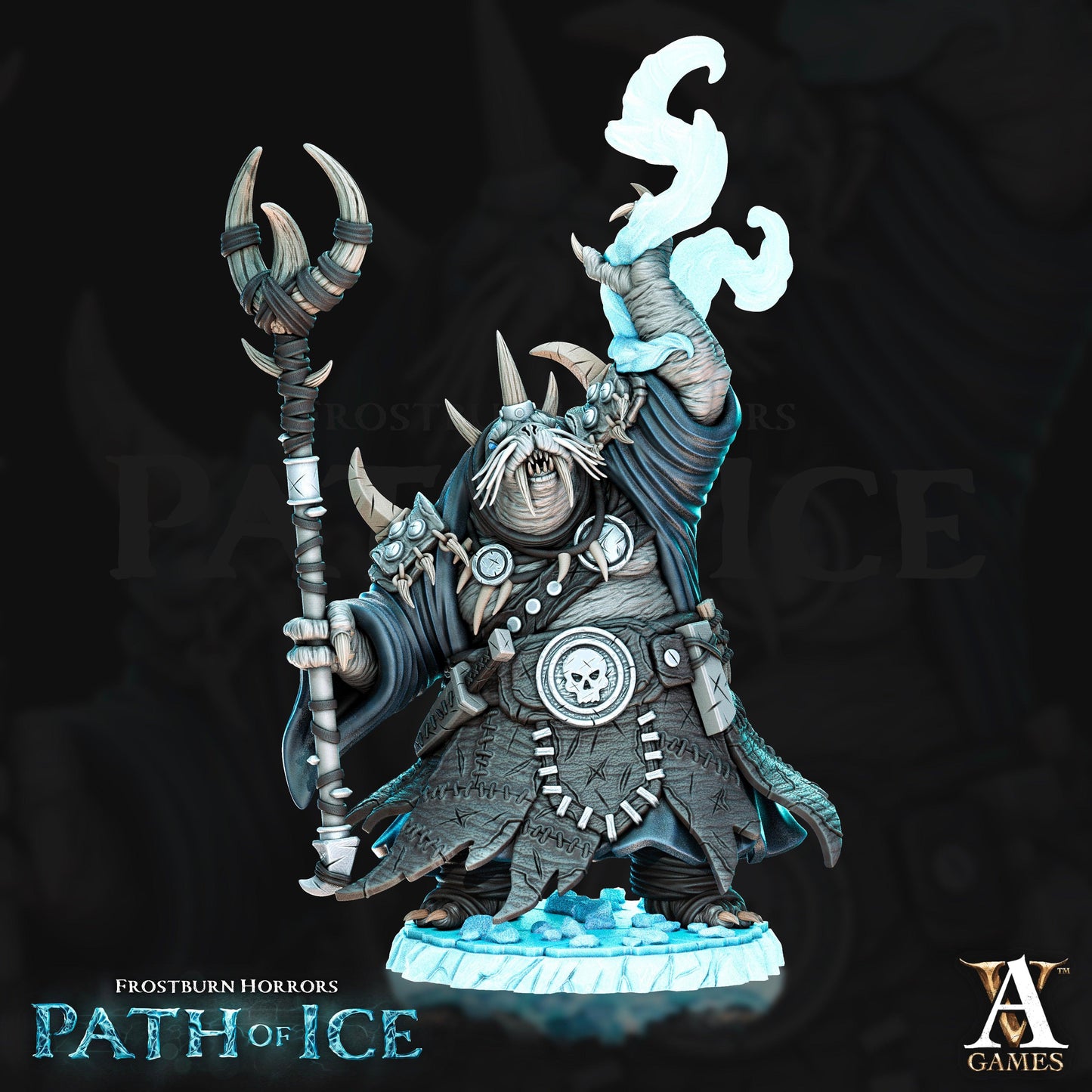 3D Printed Archvillain Games Odoben Doomseekers Frostburn Horrors - Path of Ice 28 32mm D&D