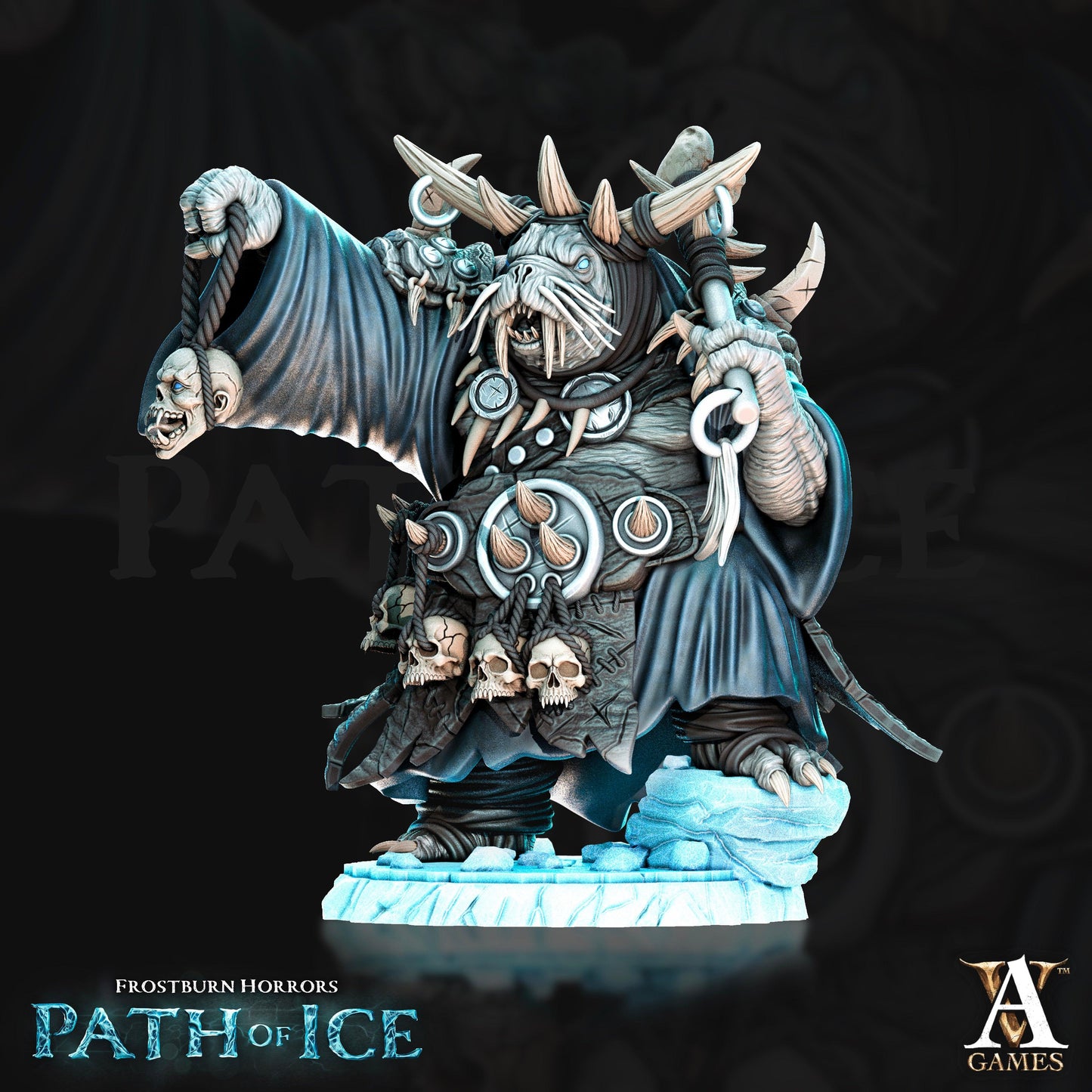 3D Printed Archvillain Games Odoben Doomseekers Frostburn Horrors - Path of Ice 28 32mm D&D