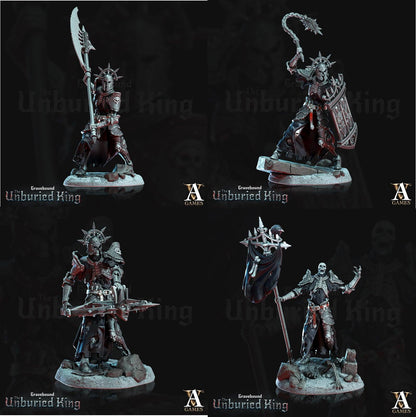 3D Printed Archvillain Games Ossefacti- Gravebound The Unburied King 28 32mm D&D