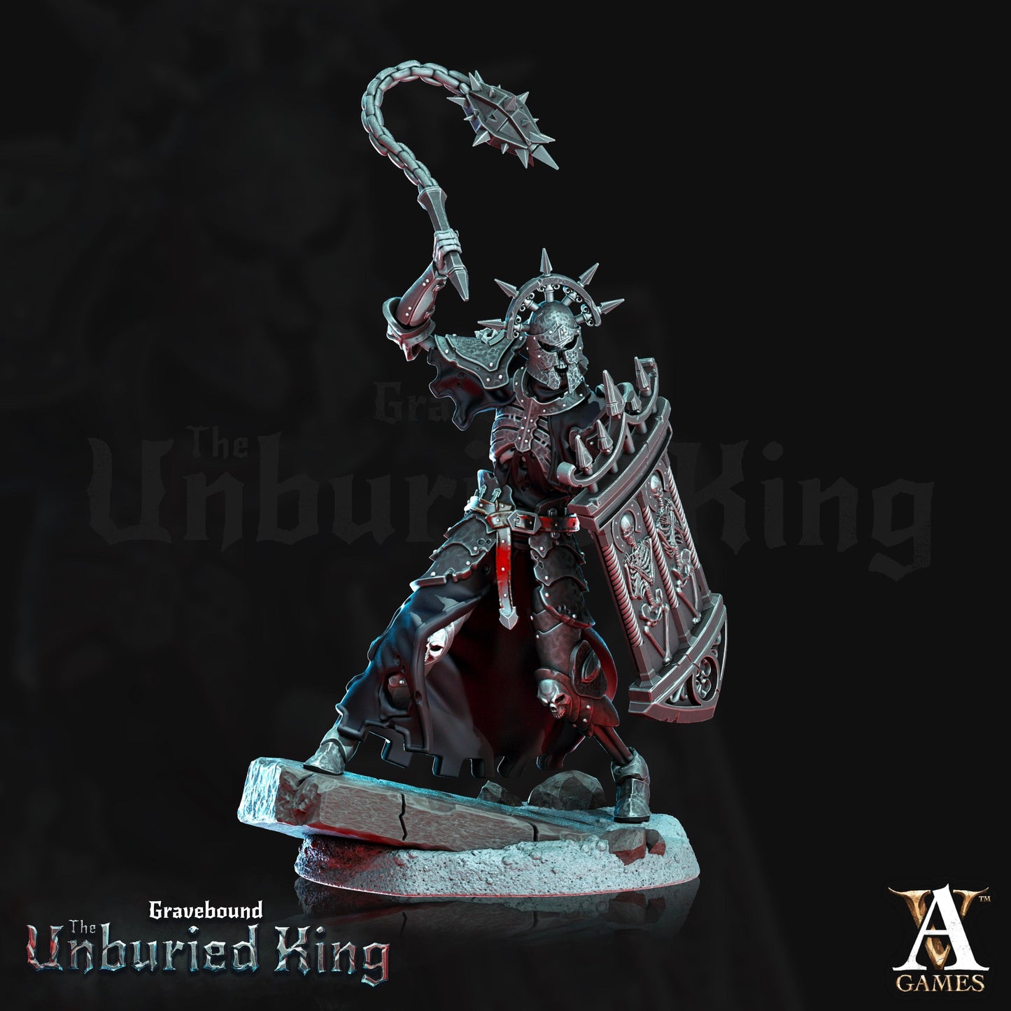 3D Printed Archvillain Games Ossefacti- Gravebound The Unburied King 28 32mm D&D