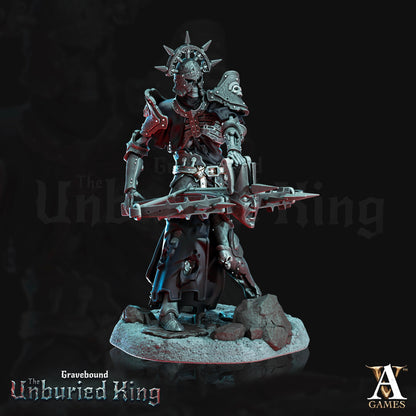 3D Printed Archvillain Games Ossefacti- Gravebound The Unburied King 28 32mm D&D