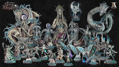 3D Printed Archvillain Games Penumbrus - Moon Herald Moondance - Gate to Argantos 28 32mm D&D