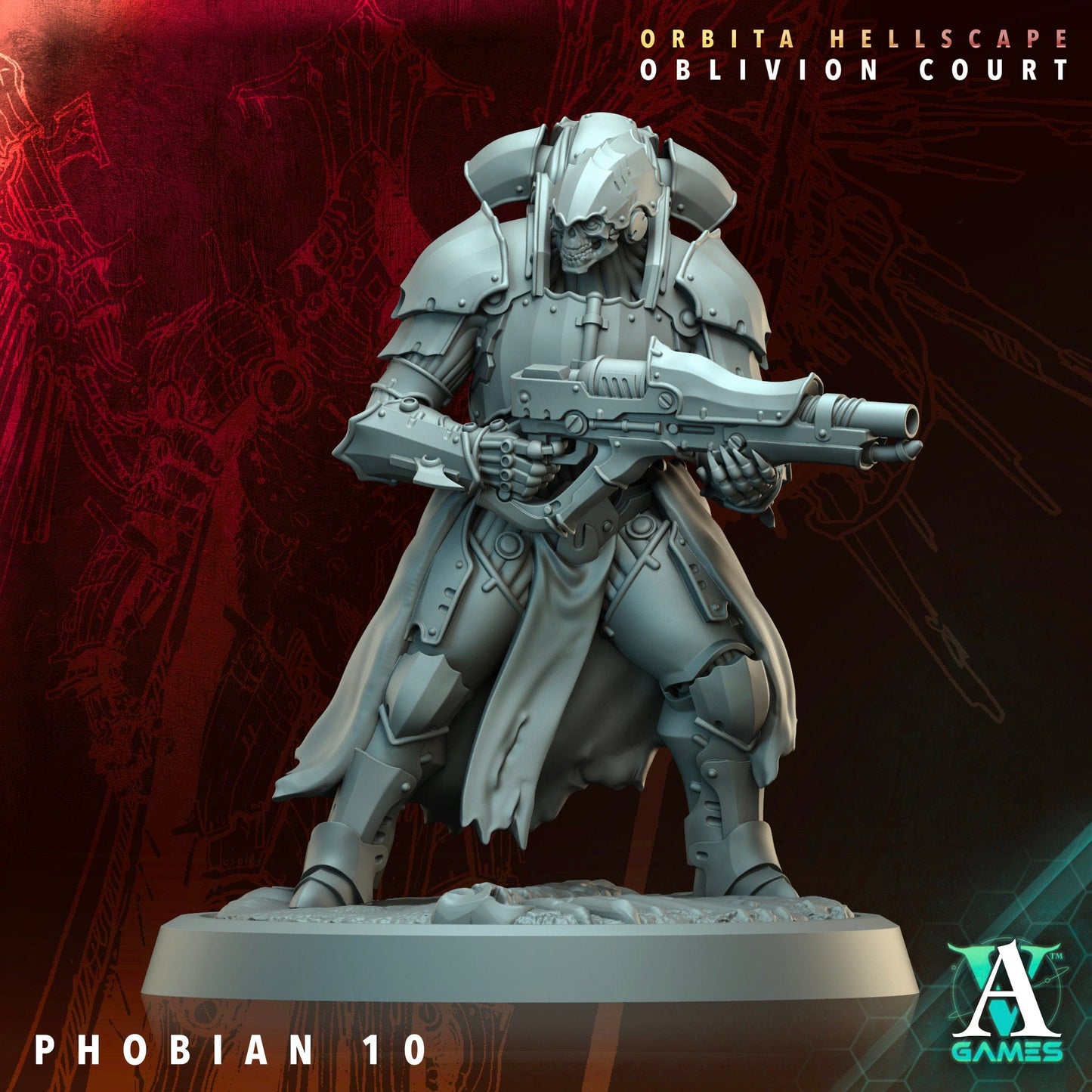 3D Printed Archvillain Games Phobian Orbita Hellscape Oblivion Court 28 32mm D&D