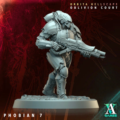 3D Printed Archvillain Games Phobian Orbita Hellscape Oblivion Court 28 32mm D&D