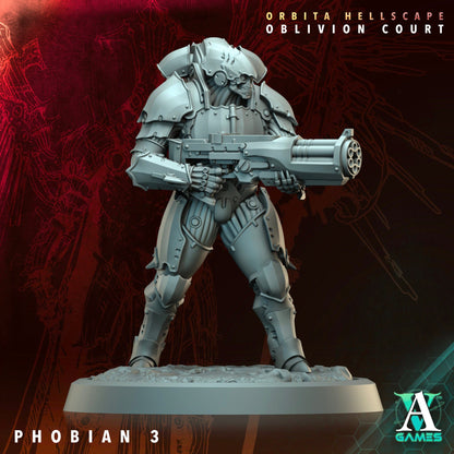 3D Printed Archvillain Games Phobian Orbita Hellscape Oblivion Court 28 32mm D&D