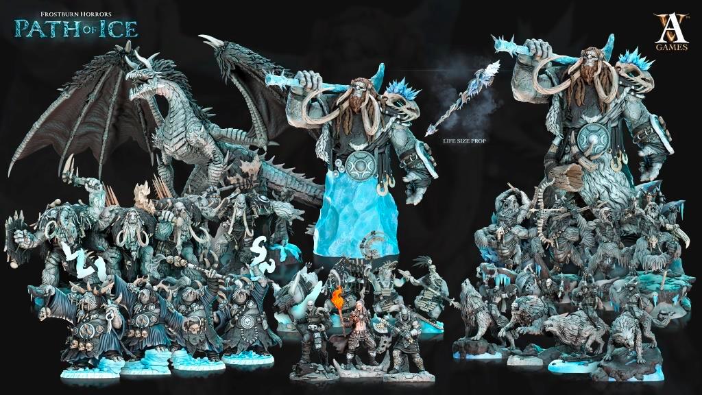 3D Printed Archvillain Games Pingvi Scouts Frostburn Horrors - Path of Ice 28 32mm D&D