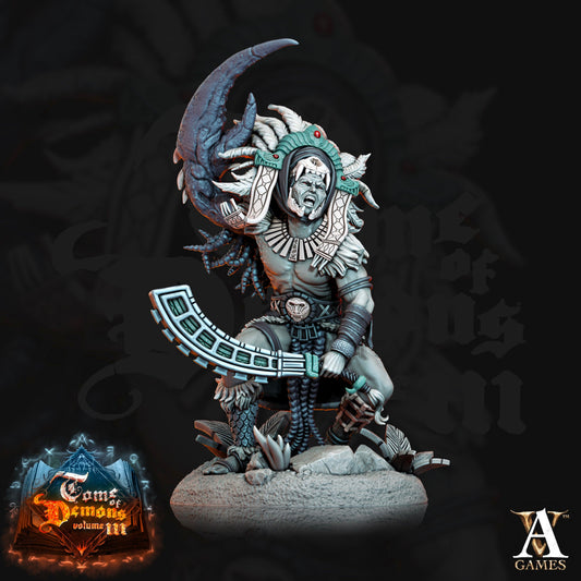 3D Printed Archvillain Games Qyintakla Corrupted Hunters Tome of Demons 28 32mm D&D