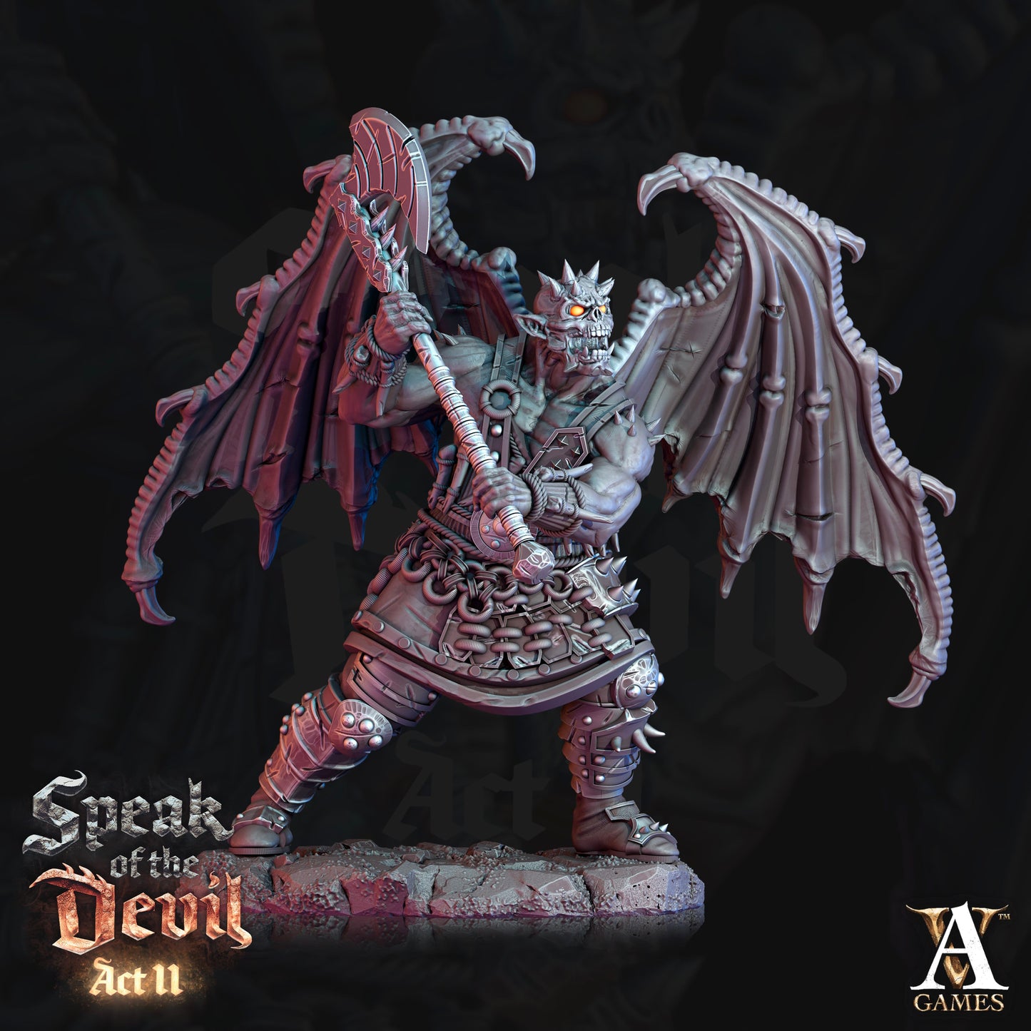 3D Printed Archvillain Games Rathenites Speak of the Devil Act II 28 32mm D&D
