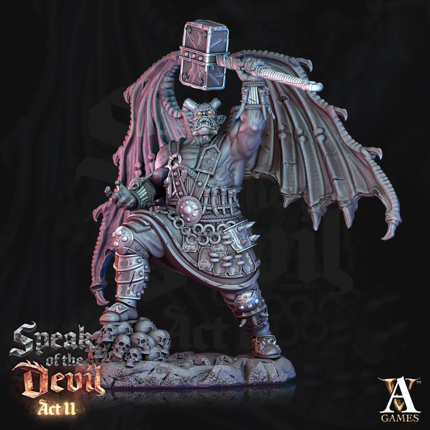 3D Printed Archvillain Games Rathenites Speak of the Devil Act II 28 32mm D&D