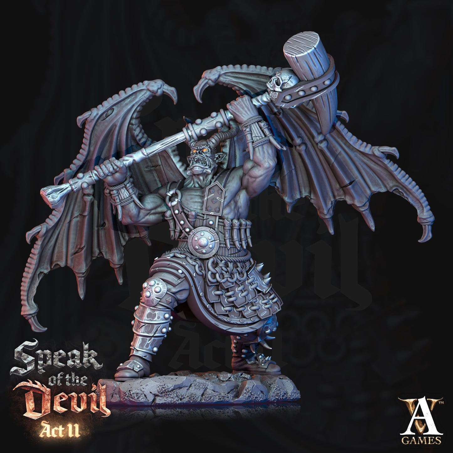 3D Printed Archvillain Games Rathenites Speak of the Devil Act II 28 32mm D&D