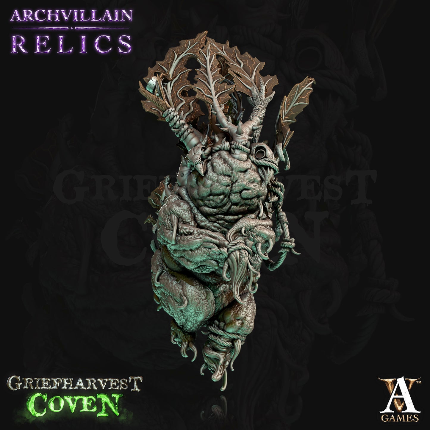 3D Printed Archvillain Games Relics - Bog Mandragora 28mm 32mm D&D