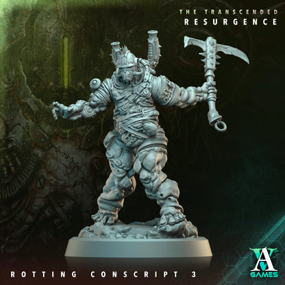 3D Printed Archvillain Games Rotting Conscript The Transcended Resurgence 28 32mm D&D