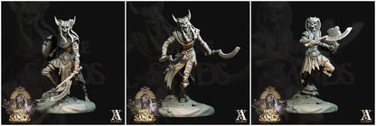 3D Printed Archvillain Games Royal Guards The Empire of Sands 28 32mm D&D