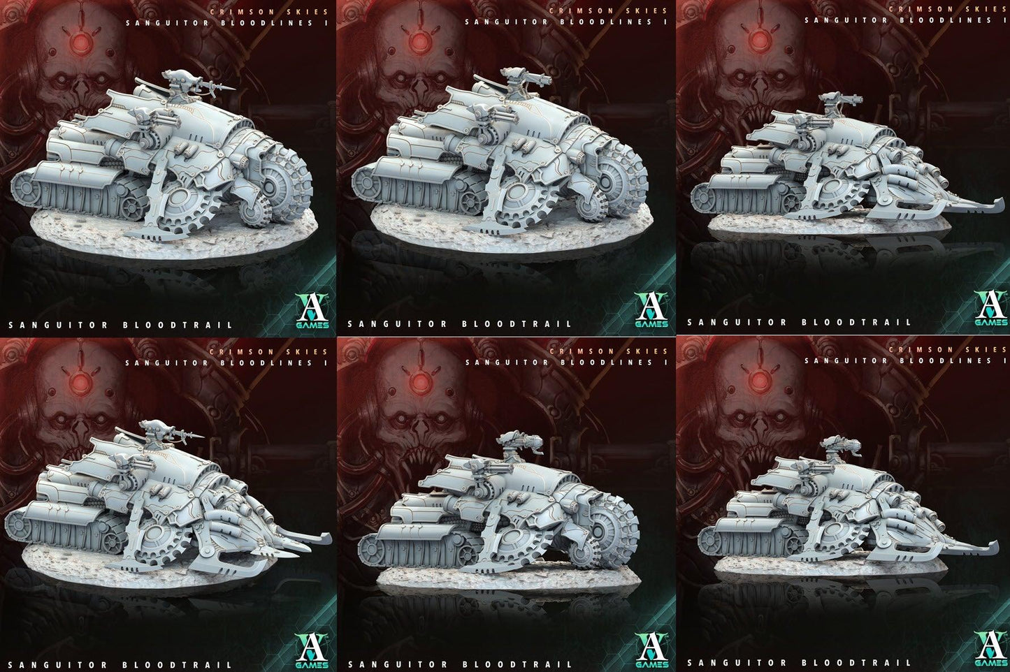 3D Printed Archvillain Games Sanguitor Bloodtrail Crimson Skies - Sanguitor Bloodlines Bloodright - Anathema 28 32mm D&D