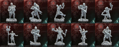 3D Printed Archvillain Games Sanguitor Hybrids Crimson Skies - Sanguitor Bloodlines Bloodright - Anathema 28 32mm D&D