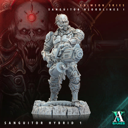 3D Printed Archvillain Games Sanguitor Hybrids Crimson Skies - Sanguitor Bloodlines Bloodright - Anathema 28 32mm D&D