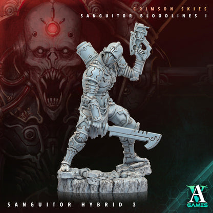 3D Printed Archvillain Games Sanguitor Hybrids Crimson Skies - Sanguitor Bloodlines Bloodright - Anathema 28 32mm D&D