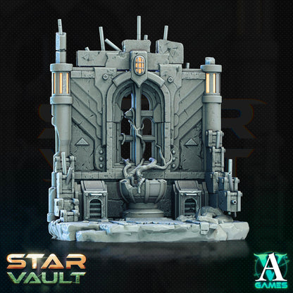 3D Printed Archvillain Games Sci-Fi Diorama The Star Vault 28 32mm D&D