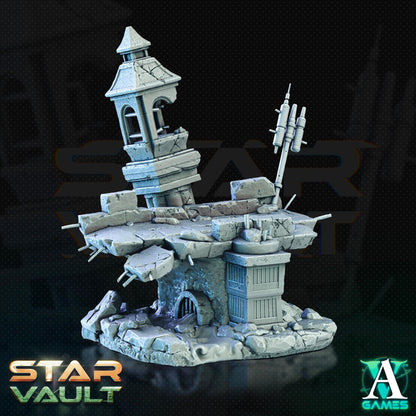 3D Printed Archvillain Games Sci-Fi Diorama The Star Vault 28 32mm D&D