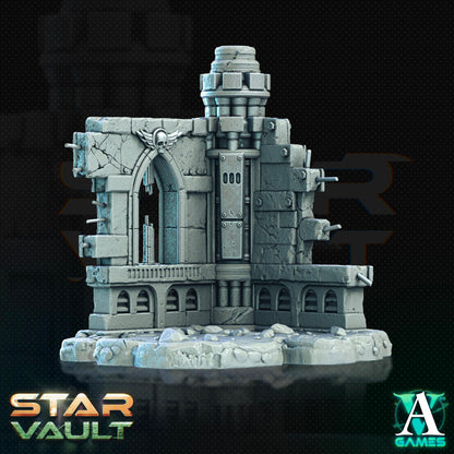 3D Printed Archvillain Games Sci-Fi Diorama The Star Vault 28 32mm D&D