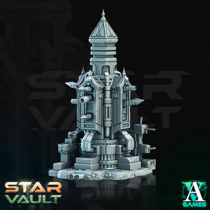 3D Printed Archvillain Games Sci-Fi Diorama The Star Vault 28 32mm D&D