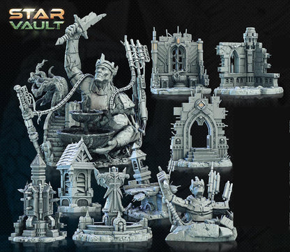 3D Printed Archvillain Games Sci-Fi Diorama The Star Vault 28 32mm D&D
