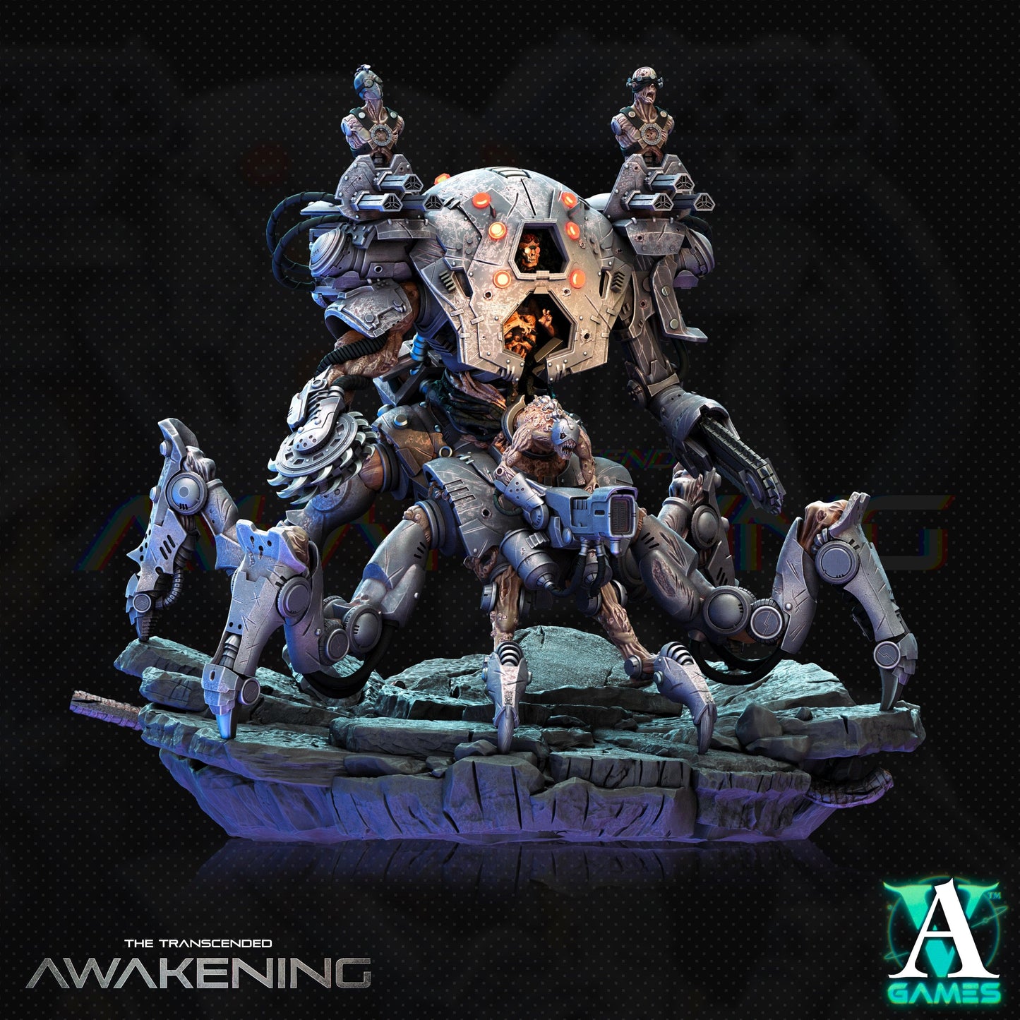3D Printed Archvillain Games Scion of Despair - The Transcended 28 32mm D&D