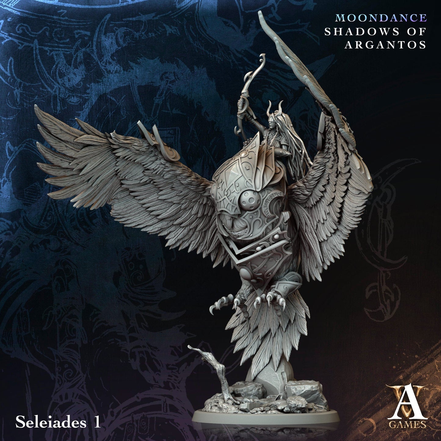 3D Printed Archvillain Games Selenoprosopos Moondance - Shadows of Argantos 28 32mm D&D