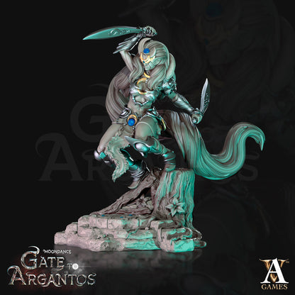 3D Printed Archvillain Games Sister Of The Black Moon Moondance - Gate to Argantos 28 32mm D&D