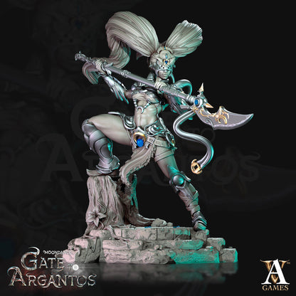 3D Printed Archvillain Games Sister Of The Black Moon Moondance - Gate to Argantos 28 32mm D&D