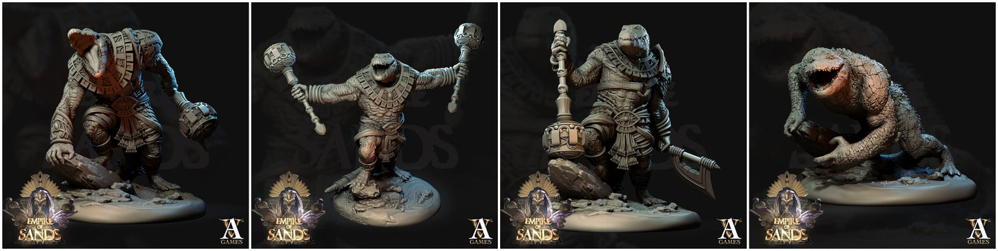 3D Printed Archvillain Games Sobesksen The Empire of Sands 28 32mm D&D
