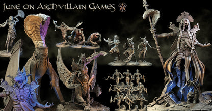3D Printed Archvillain Games Sobesksen The Empire of Sands 28 32mm D&D