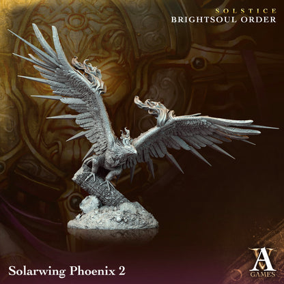 3D Printed Archvillain Games Solarwing Phoenix Solstice Ray of Sol Myr 28 32mm D&D