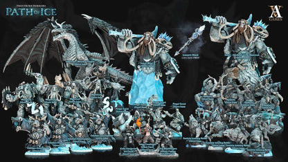 3D Printed Archvillain Games Soturi Bust Frostburn Horrors - Path of Ice 28 32mm D&D