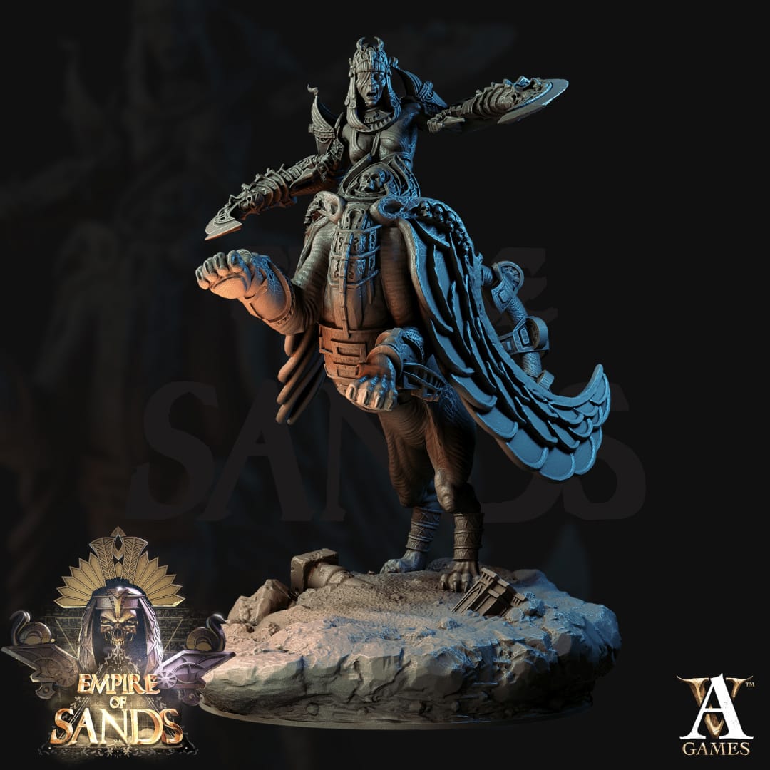 3D Printed Archvillain Games Sphynx Eternal The Empire of Sands 28 32mm D&D