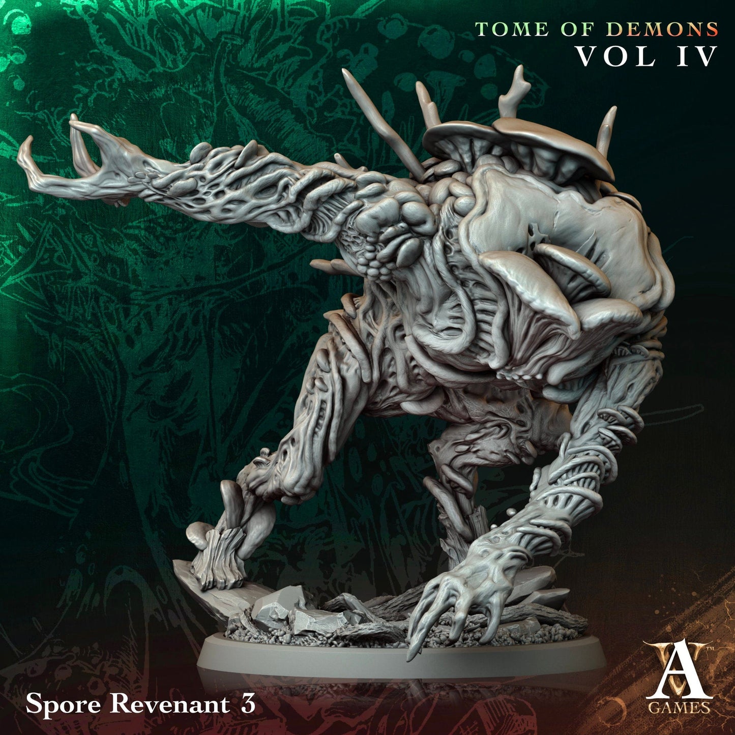 3D Printed Archvillain Games Spore Revenant Tome of Demons Vol IV 28 32mm D&D