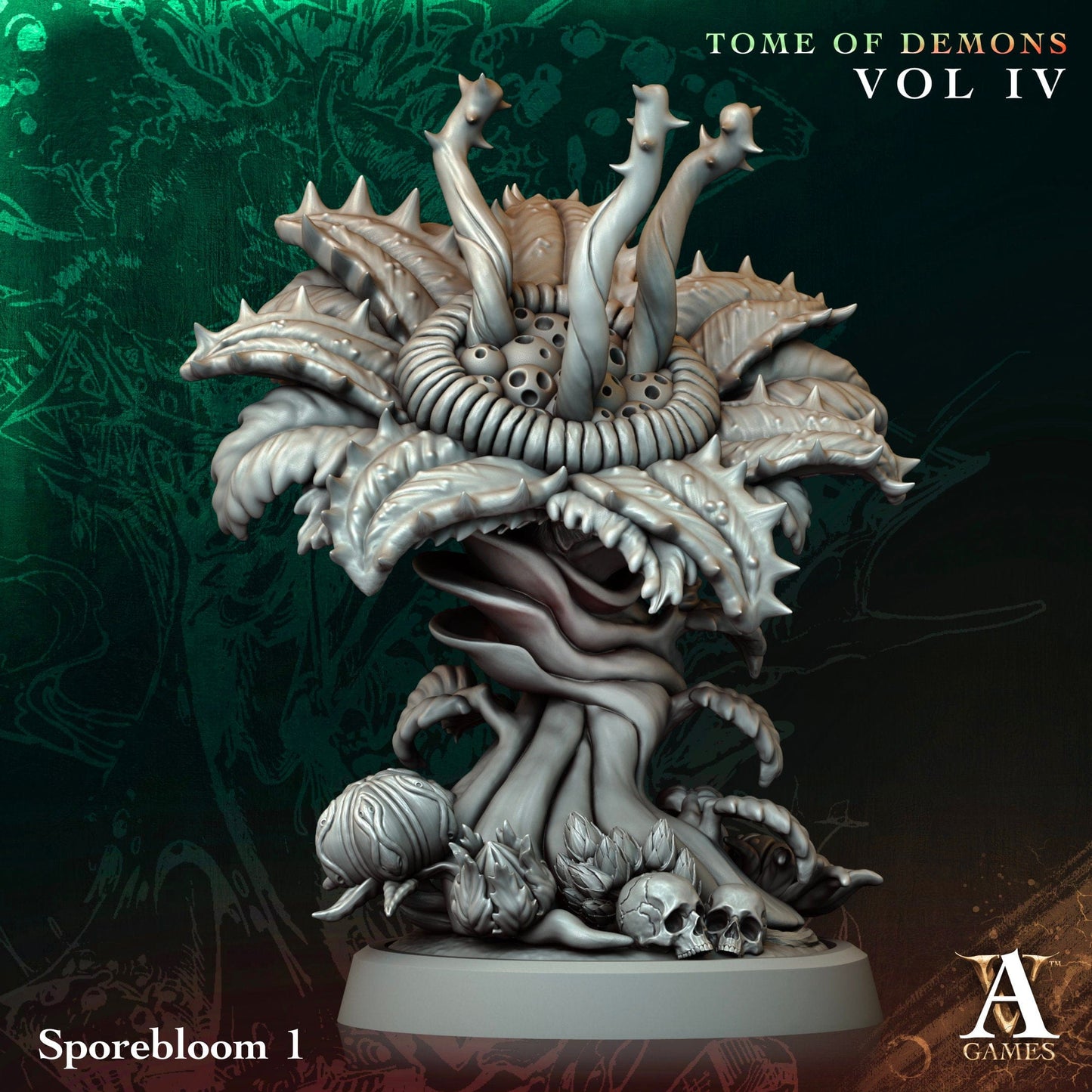 3D Printed Archvillain Games Sporebloom Tome of Demons Vol IV 28 32mm D&D