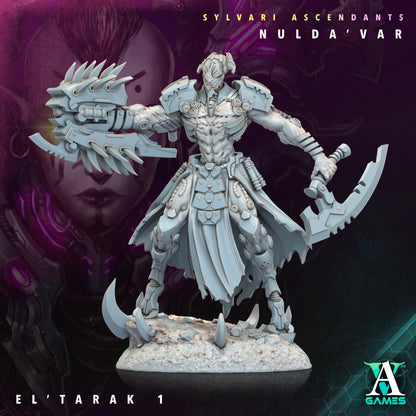 3D Printed Archvillain Games Sylvari Ascendants - Nulda Var El Tarak 28 32mm D&D