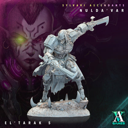 3D Printed Archvillain Games Sylvari Ascendants - Nulda Var El Tarak 28 32mm D&D