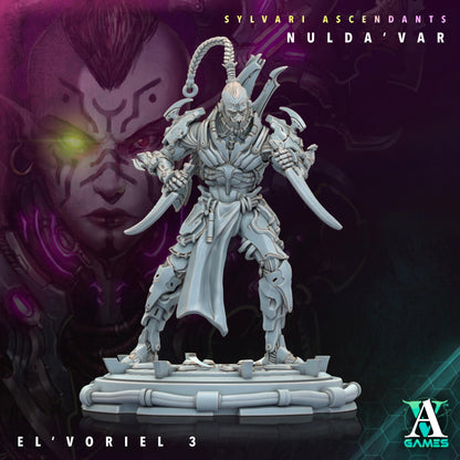 3D Printed Archvillain Games Sylvari Ascendants - Nulda Var El Voriel 28 32mm D&D