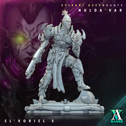 3D Printed Archvillain Games Sylvari Ascendants - Nulda Var El Voriel 28 32mm D&D