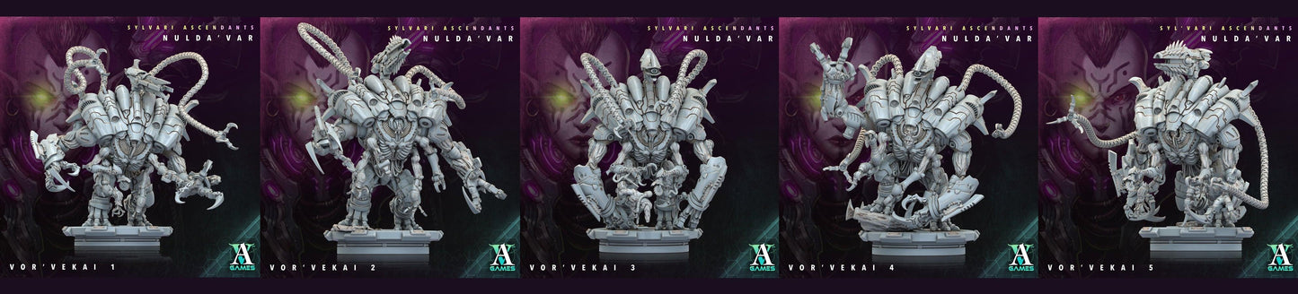 3D Printed Archvillain Games Sylvari Ascendants - Nulda Var Vor Vekai 28 32mm D&D