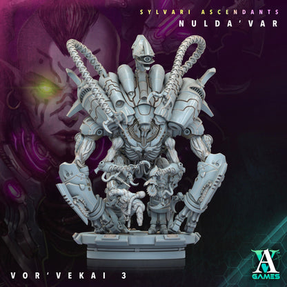 3D Printed Archvillain Games Sylvari Ascendants - Nulda Var Vor Vekai 28 32mm D&D