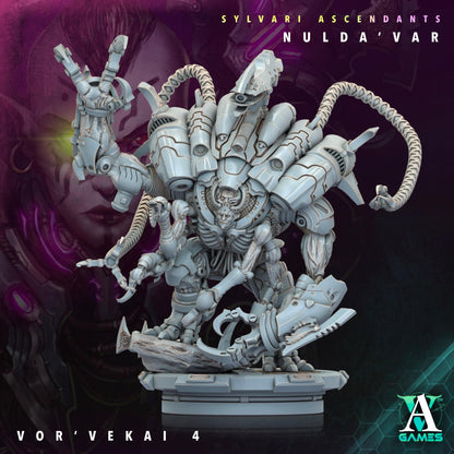 3D Printed Archvillain Games Sylvari Ascendants - Nulda Var Vor Vekai 28 32mm D&D