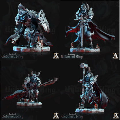 3D Printed Archvillain Games Tenebris Vessels - Gravebound The Unburied King 28 32mm D&D