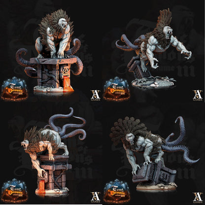 3D Printed Archvillain Games Teraton Shumba Tome of Demons 28 32mm D&D