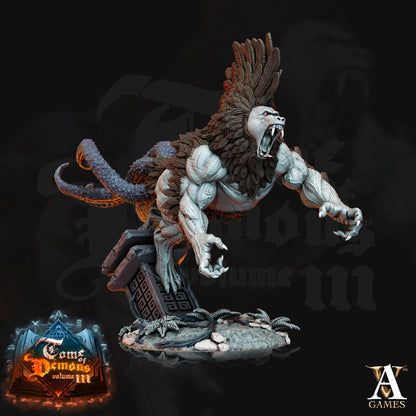 3D Printed Archvillain Games Teraton Shumba Tome of Demons 28 32mm D&D