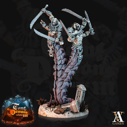 3D Printed Archvillain Games Teraton Tamareth Tome of Demons 28 32mm D&D