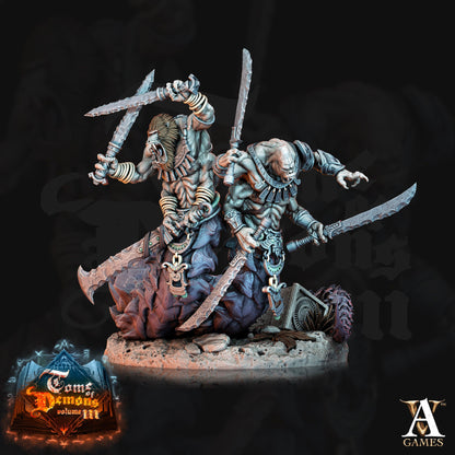 3D Printed Archvillain Games Teraton Tamareth Tome of Demons 28 32mm D&D